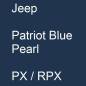 Preview: Jeep, Patriot Blue Pearl, PX / RPX.